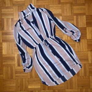 PURPLE SNOW | Long Sleeve Dress